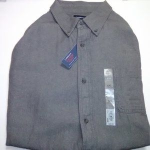 Mens Croft and Barrow XXL Gray Dress Shirt